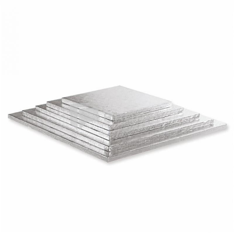 PODKŁAD POD TORT SREBRNY 30X30X1,2CM A1