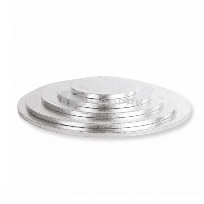 PODKŁAD POD TORT SREBRNY FI 28X1,2CM A1