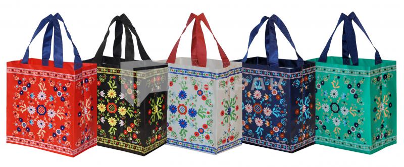 TORBA NA ZAKUPY FOLKLOR 350X200X350mm