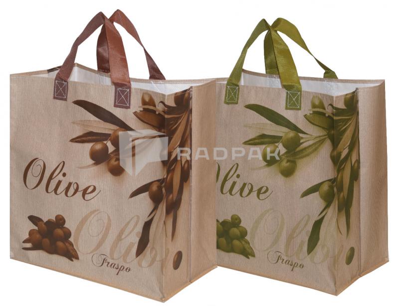 TORBA NA ZAKUPY DRZEWO OLIWKOWE 380X220X400mm
