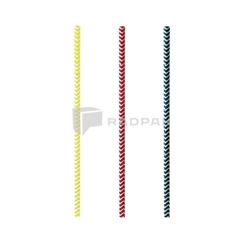 SŁOMKI PAPIEROWE 6MM/20CM MIX KOLOR ZIG-ZAG 87517 A100