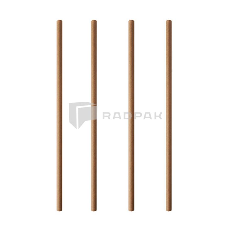 SŁOMKI PAPIEROWE 6MM/20CM KRAFT 45293 A100