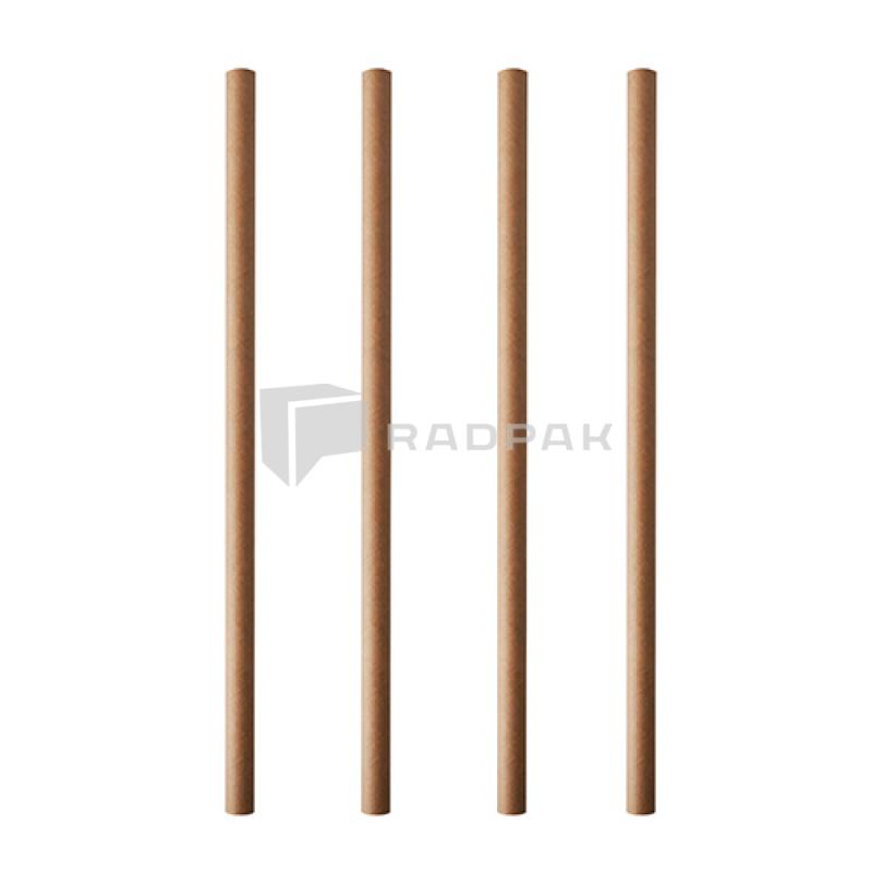 SŁOMKI PAPIEROWE 8MM/20CM KRAFT SHAKE A100