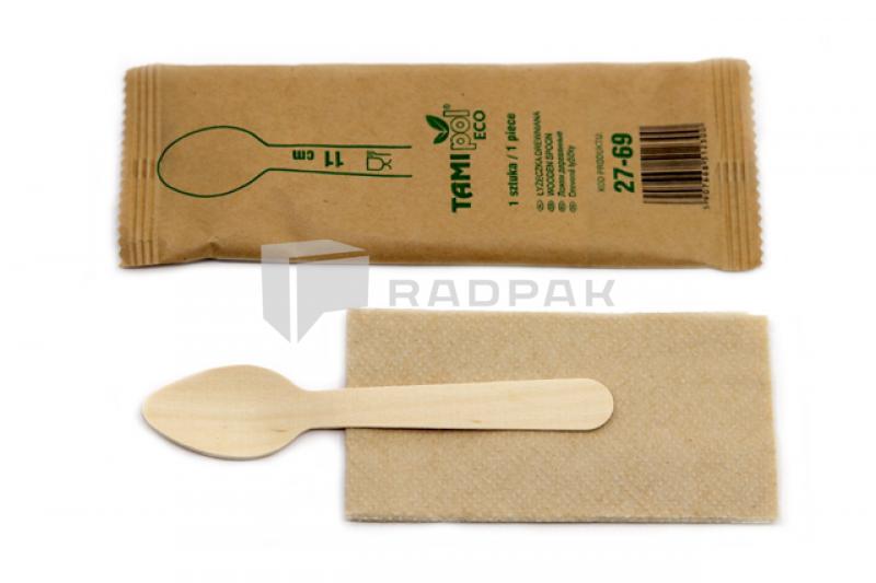 ŁYŻECZKA DREWNIANA 11CM ZAPAPIERKOWANA 27-69 A50 (1)