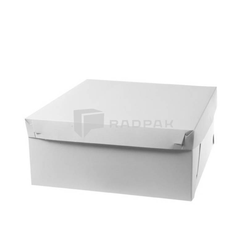 PUDEŁKO BIAŁE NA TORTY 32x32x13cm A10