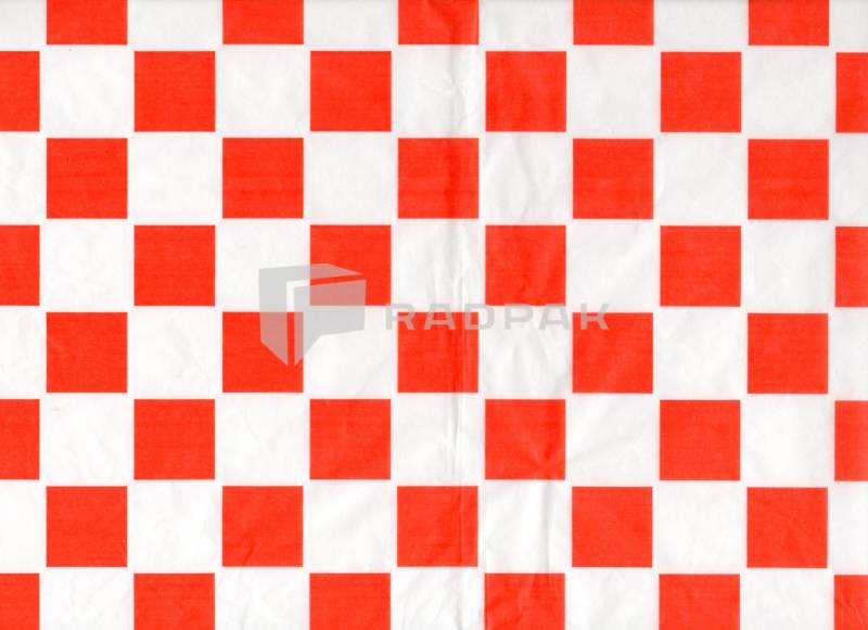 PAPIER PAKOWY 22+8PE 30X40CM CZERWONA KRATA A1000