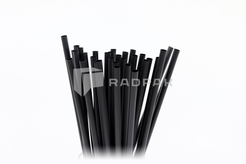 COBIO SŁOMKI PROSTE 250X8MM CZARNE 40-80 A100