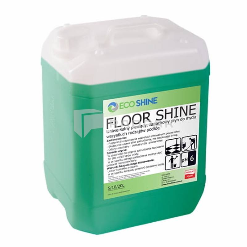 FLOOR SHINE 10L MOCNO PIENIACY PŁYN DO MYCIA WSZYSTKICH RODZAJÓW PODŁÓG