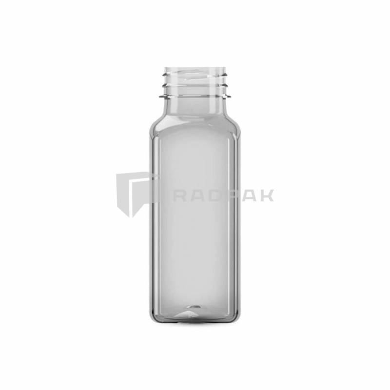 BUTELKA RPET KWADRAT, 38MM 330ML A100