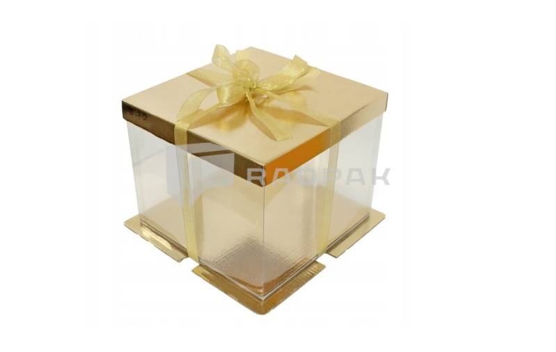 OPAKOWANIE PREZENTOWE ZŁOTE 30X30X25CM