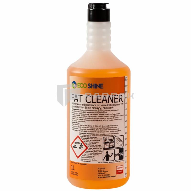 FAT CLEANER 1L ODTŁUSZCZACZ, PREPARAT DO USUWANIA TŁUSTYCH ZABRUDZEŃ