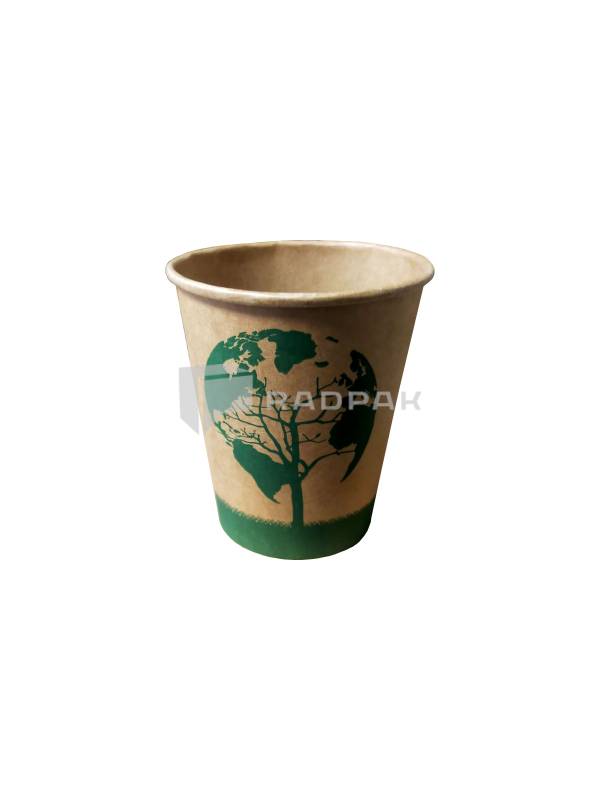 KUBKI PAPIEROWE KRAFT NADRUK DRZEWO 200/250ml A50