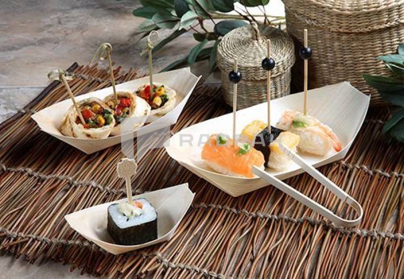 FINGERFOOD 84418 ŁÓDECZKI Z DREWNA 21,5x10CM A50