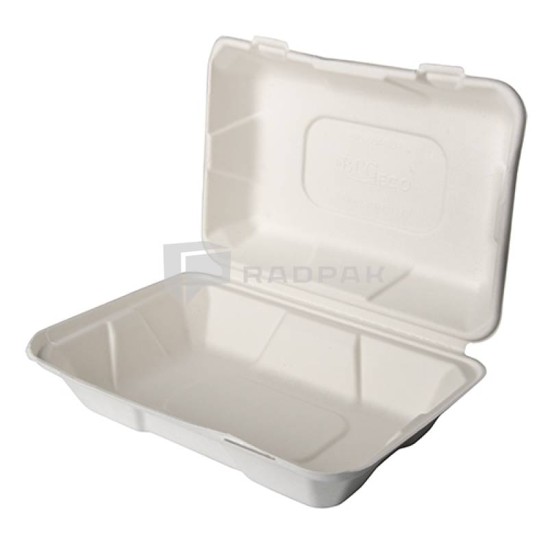 POJEMNIKI NIEDZIELONE 1/2 OBIADU Z TRZCINY CUKROWEJ 23X16X8 45689 A50