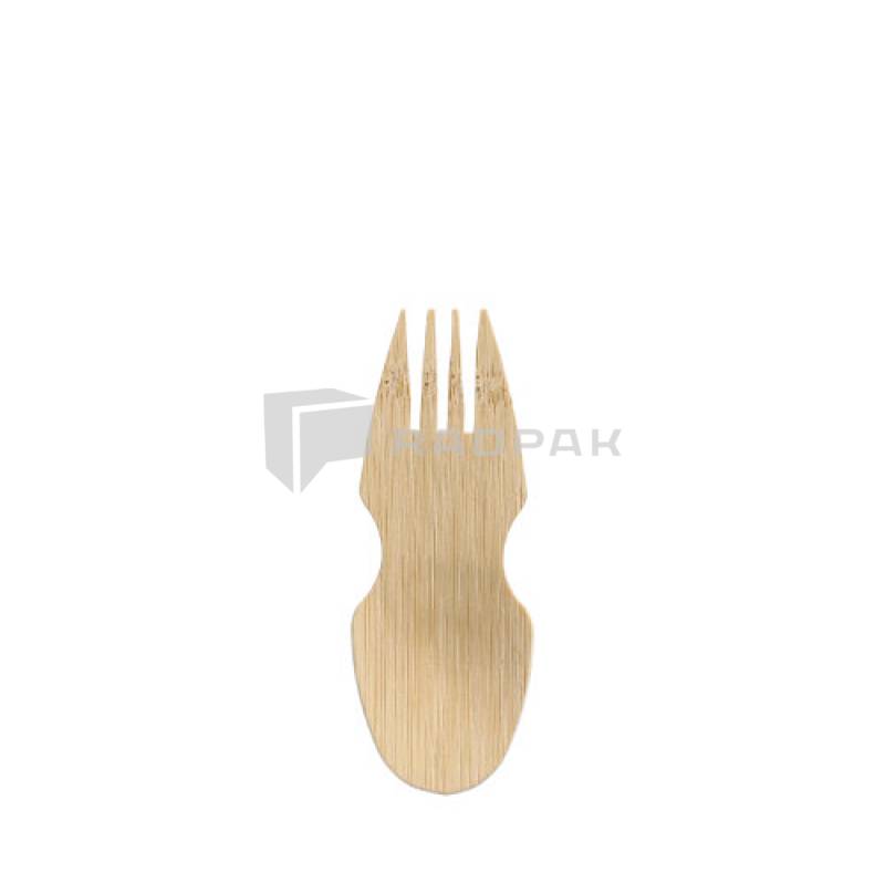 ŁYŻKOWIDELEC BAMBUSOWY 8,5CM 88768 A50