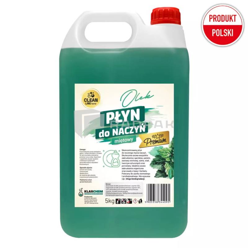 PŁYN DO NACZYŃ  MIĘTOWY OLEK PREMIUM 5L