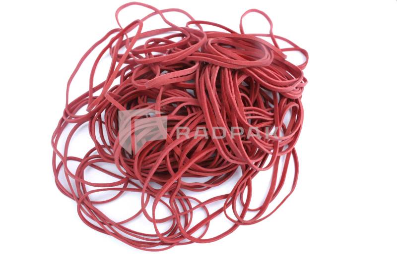 GUMKI RECEPTURKI 80X6X1,5MM CZERWONE 1KG
