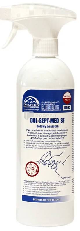 DOL-SEPT MED SF 0,75L PŁYN DO DEZYNFEKCJI POWIERZCHNI