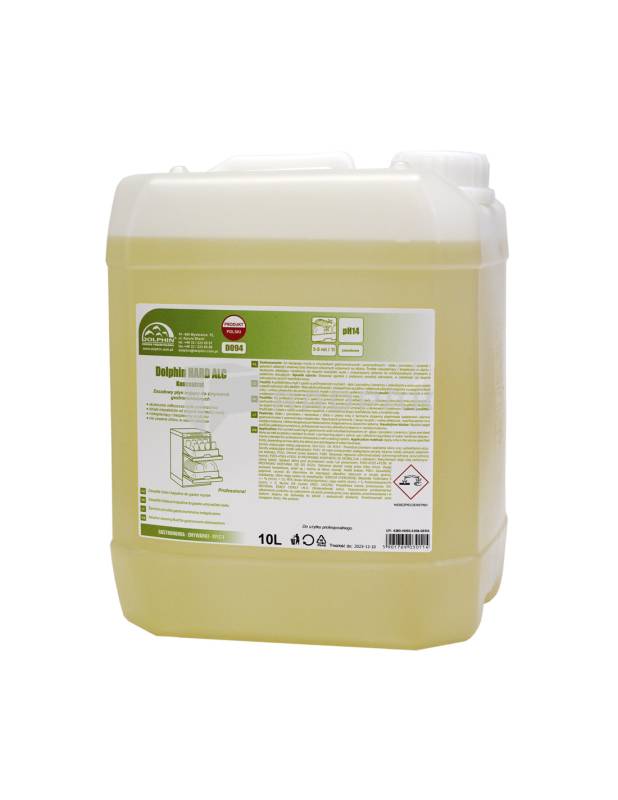 DOLPHIN HARD ALC 10L ZASADOWY PŁYN MYJĄCY DO ZMYWAREK