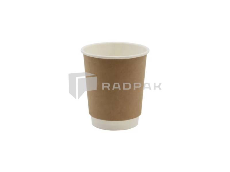 KUBEK PAPIEROWY KRAFT/BIAŁY DWUWARSTWOWY 250ML A25