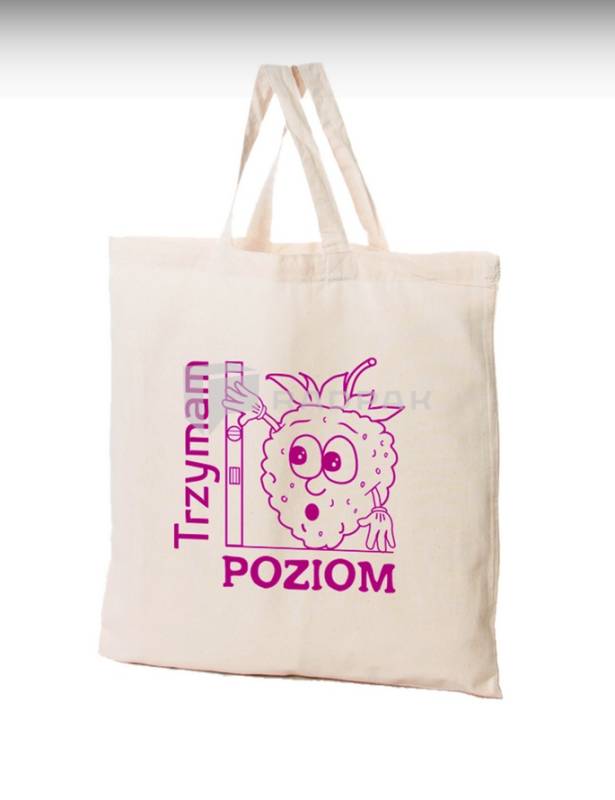 TORBA BAWEŁNIANA WARZYWA TRZYMAM POZIOM 38x42CM