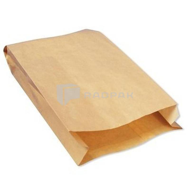 TORBA FAŁDOWA SZARA NA CHLEB OKRĄGŁY 26X8X38CM A1000