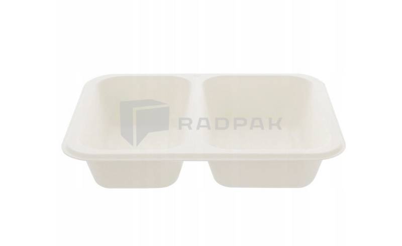 POJEMNIK DO ZGRZEWU Z TRZCINY CUKROWEJ 227X178X50 DWUDZIELNY 40617 A50