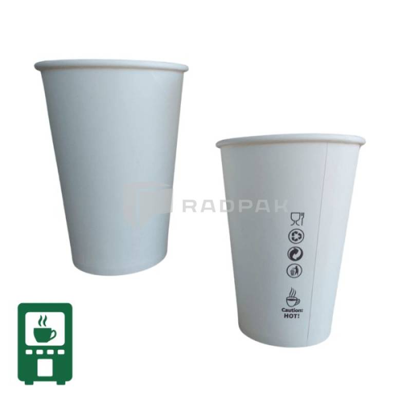 KUBEK PAPIEROWY BIAŁY 300ML 0% PLASTIC-VENDING A50 