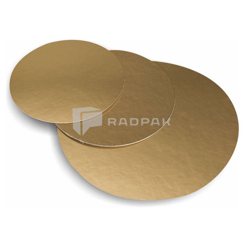 PODKŁADY, KRĄŻKI ZŁOTE POD TORT 1050G 22CM 10szt