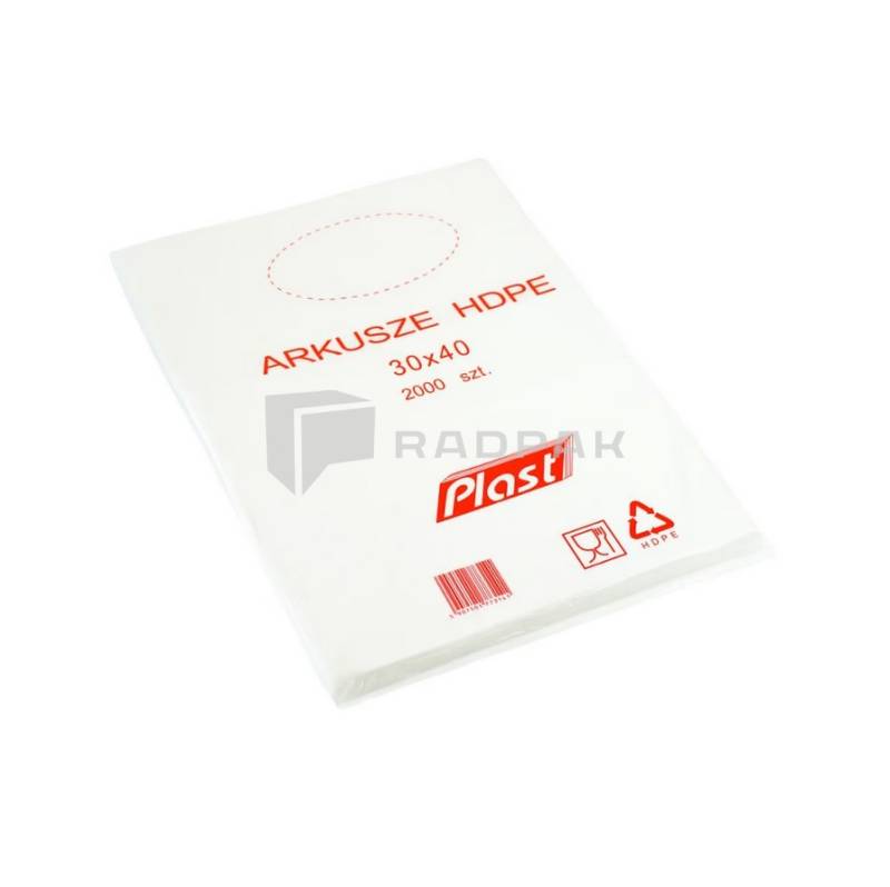 ARKUSZE FOLIOWE HDPE 30x40cm 2000szt