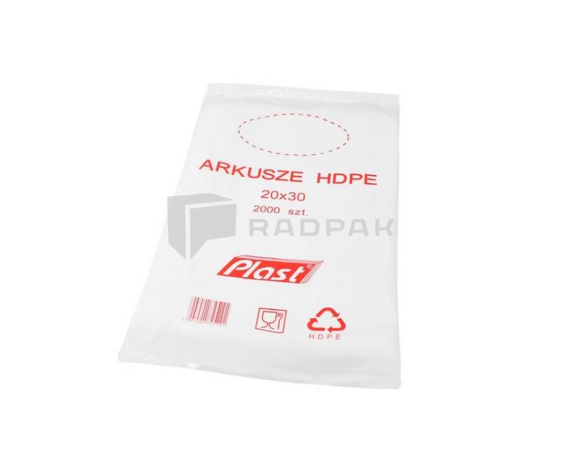 ARKUSZE FOLIOWE HDPE 20x30cm 2000szt
