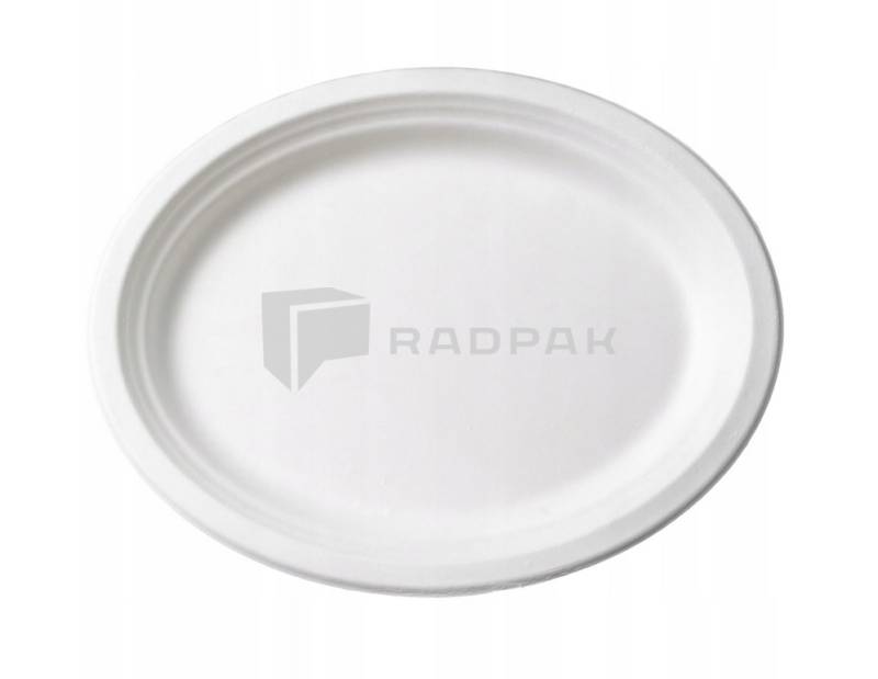 EKO PÓŁMISEK OWALNY ŚREDNI Z TRZCINY CUKROWEJ 26cm 50szt 