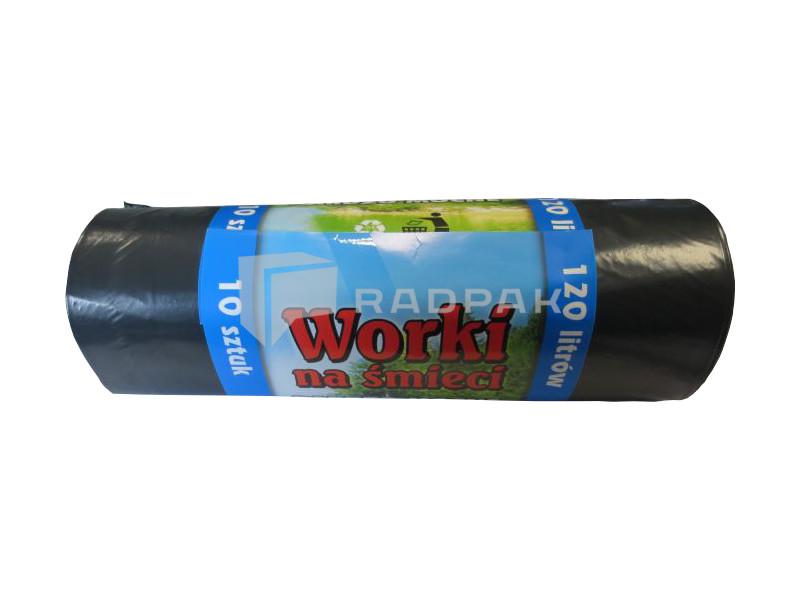 WORKI SANITARNE LDPE 120L CZARNE-MOCNE 25szt (1)
