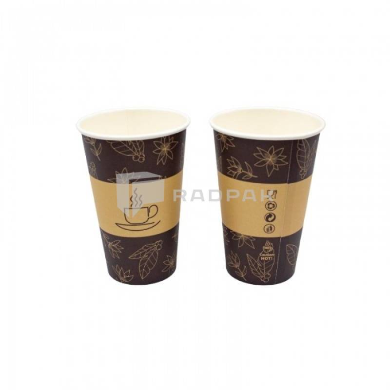 KUBEK PAPIEROWY Z NADRUKIEM 0%PLASTIC WD 180ML 70mm  50szt (1)