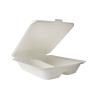 Obrazek dla: POJEMNIKI 2DZIELNE Z TRZCINY CUKROWEJ 21X19,2X6,1CM 45533 A50