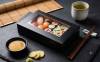 mini: PUDEŁKO  NA SUSHI CZARNE Z OKNEM 260X190X50mm P9782 50szt (2)
