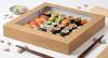mini: PUDEŁKO NA SUSHI KRAFT Z OKNEM 320X320X50mm P10437 50szt (2)