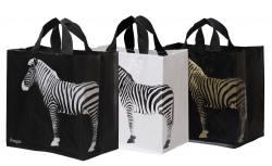 TORBA NA ZAKUPY ZEBRA 350X200X350mm