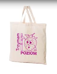 TORBA BAWEŁNIANA WARZYWA "TRZYMAM POZIOM" 38x42CM