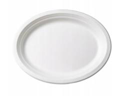 EKO PÓŁMISEK OWALNY ŚREDNI Z TRZCINY CUKROWEJ 26cm 50szt 