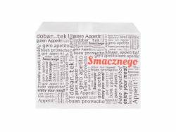 Obrazek dla: TOREBKA FRYTKA DUŻA BIAŁA SMACZNEGO 140x100mm 22180 200szt