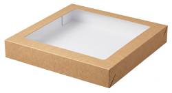 Obrazek dla: PUDEŁKO NA SUSHI KRAFT Z OKNEM 320X320X50mm P10437 50szt