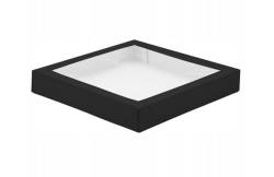 Obrazek dla: PUDEŁKO  NA SUSHI CZARNE Z OKNEM 320X320X50mm P10968 50szt