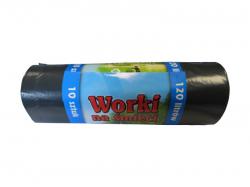 Obrazek dla: WORKI SANITARNE LDPE 120L CZARNEMOCNE 25szt