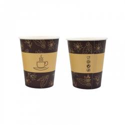 Obrazek dla: KUBEK PAPIEROWY Z NADRUKIEM 0%PLASTIC WD 250ML 80mm 50szt